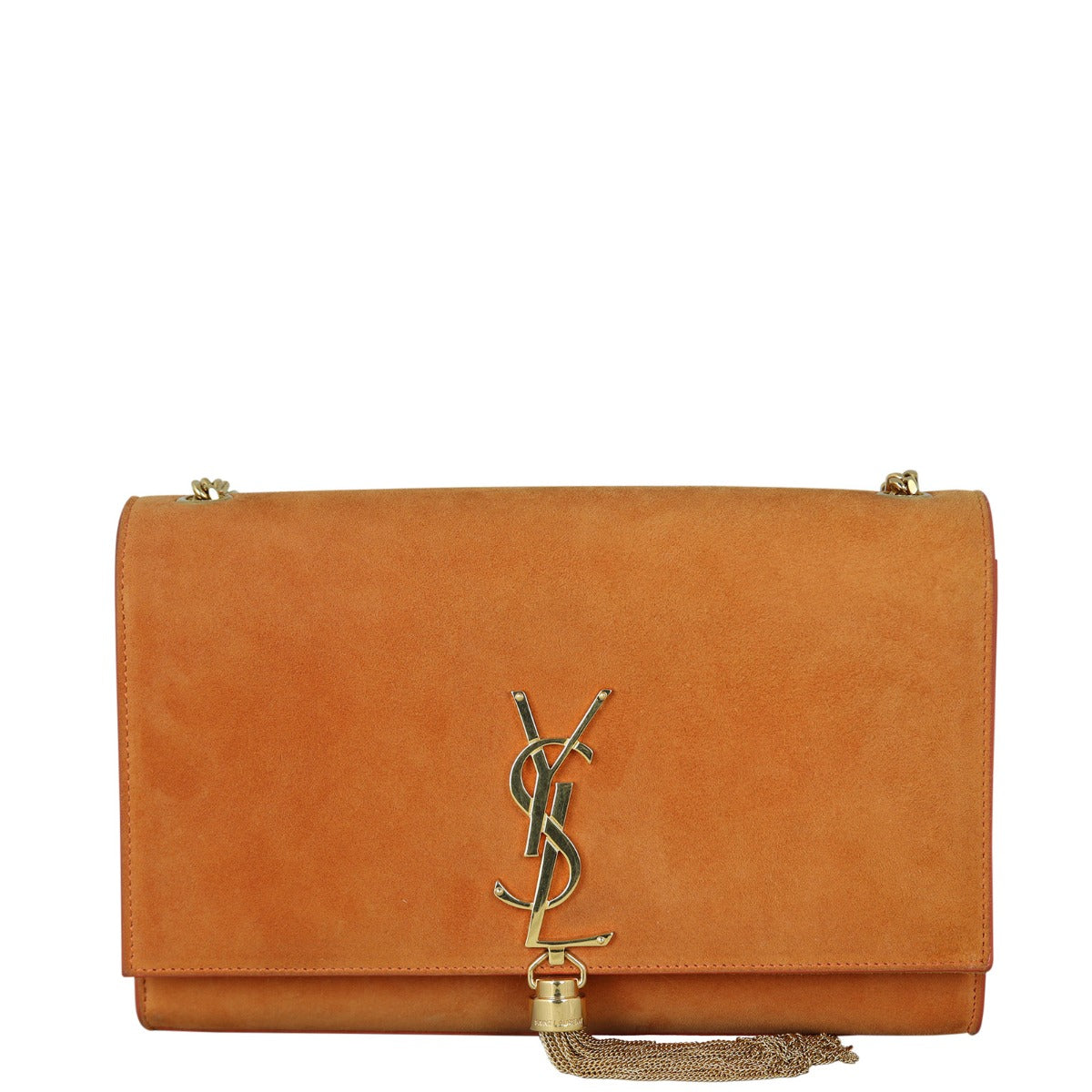 Saint Laurent Kate Tassel Chain Bag Medium Suede Front