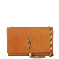 Saint Laurent Kate Tassel Chain Bag Medium Suede Front With Chain