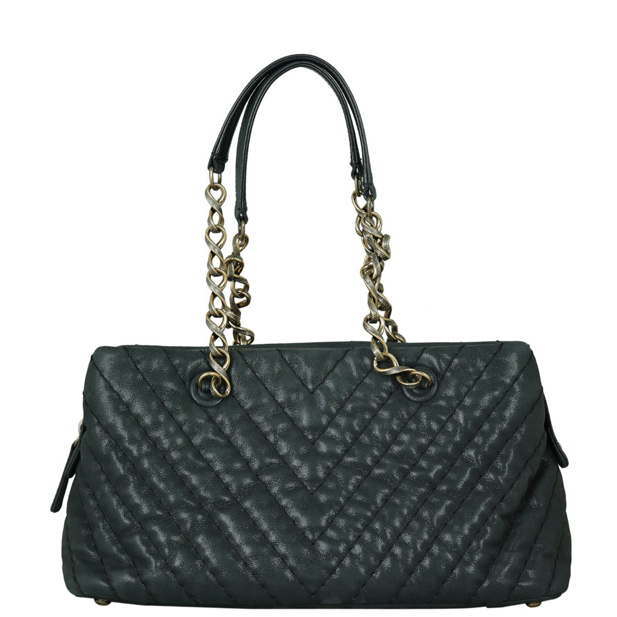 Chanel Iridescent Surpique Chevron Tote Back