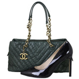 Chanel Iridescent Surpique Chevron Tote Sho