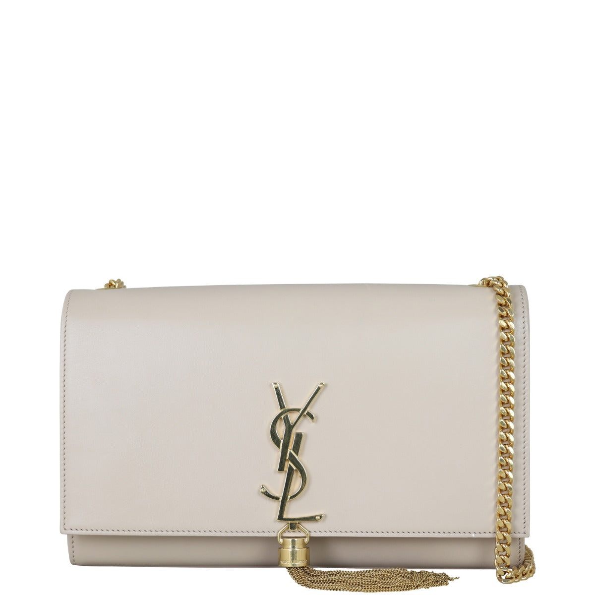 Saint Laurent Kate Tassel Chain Bag Medium Front With Chain