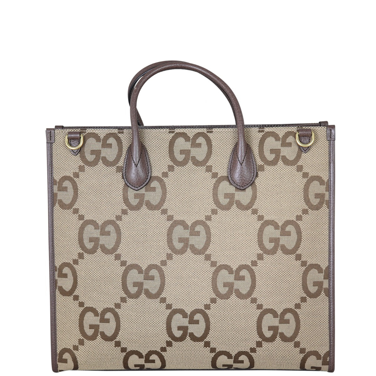Gucci Jumbo GG Canvas Web Tote Back