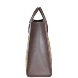 Gucci Jumbo GG Canvas Web Tote Side