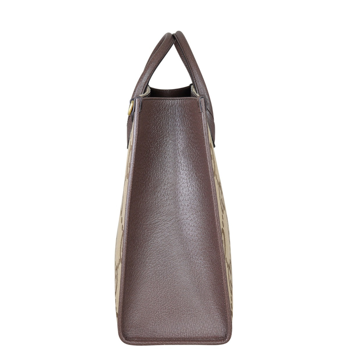 Gucci Jumbo GG Canvas Web Tote Side