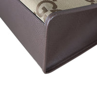 Gucci Jumbo GG Canvas Web Tote Corner Close Up