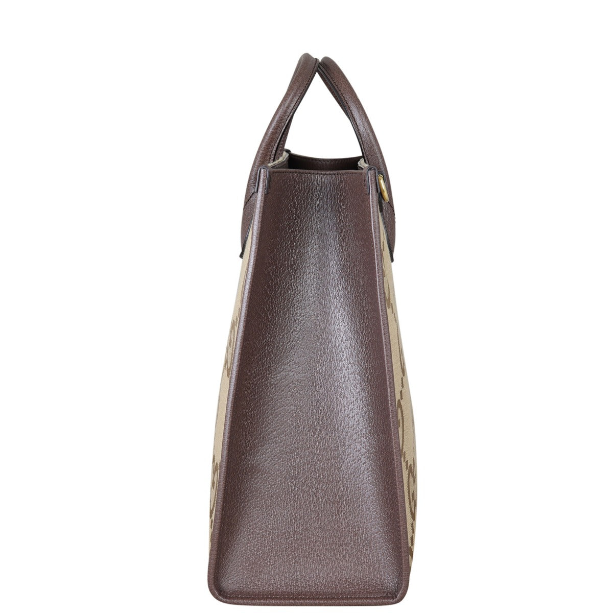 Gucci Jumbo GG Canvas Web Tote Side