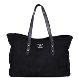 Chanel CC Shearling Tote Front