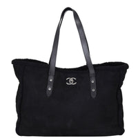 Chanel CC Shearling Tote Front