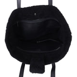 Chanel CC Shearling Tote Whole Interior