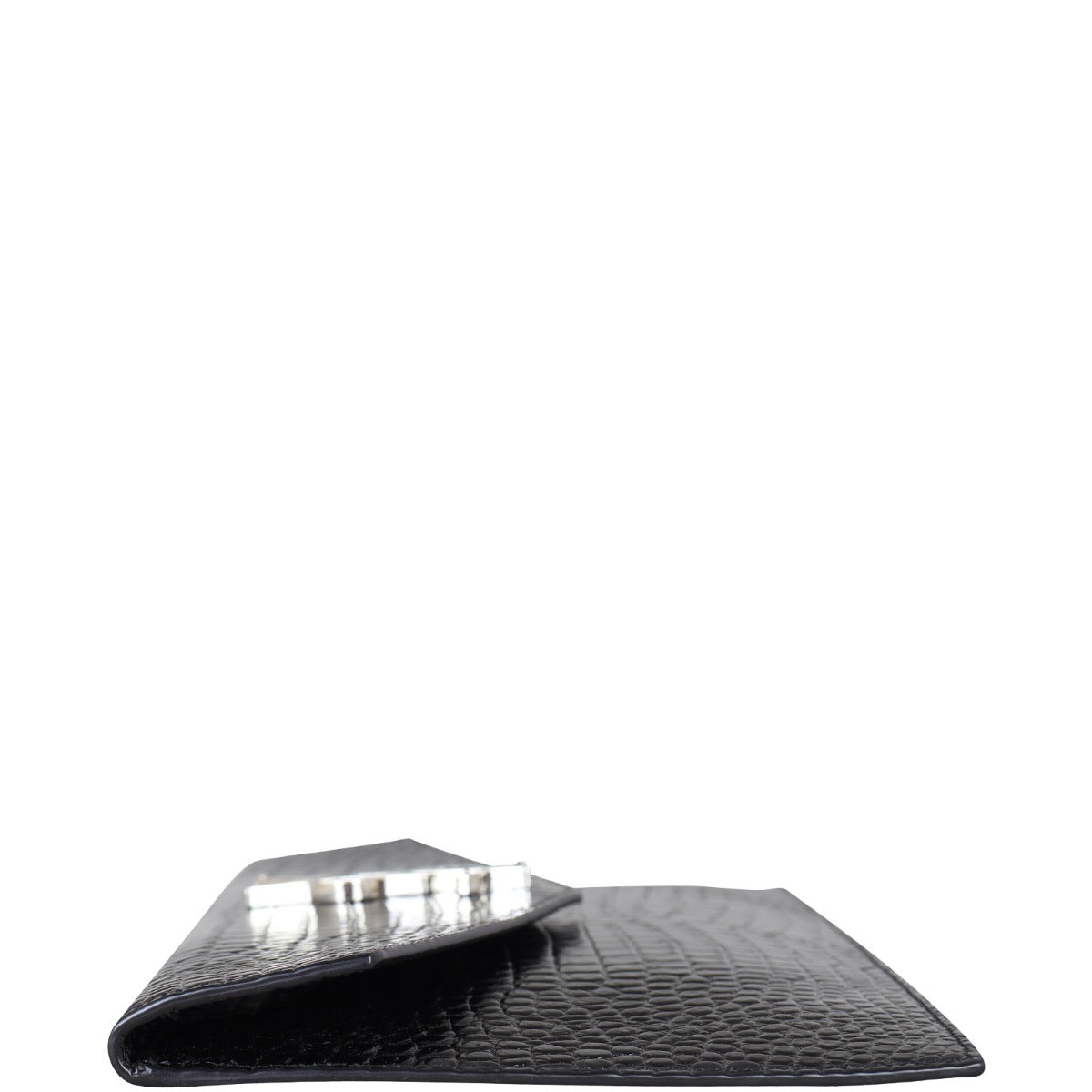 Saint Laurent Uptown Croc-Embossed Side