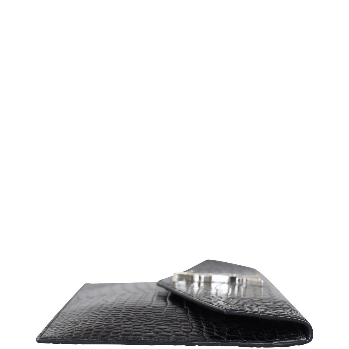 Saint Laurent Uptown Croc-Embossed Side