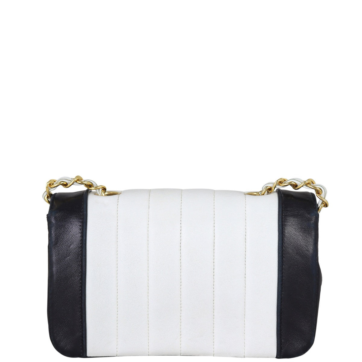 Chanel Vintage Vertical Quilt Flap Bag Back