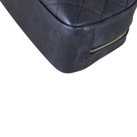 Chanel Quilted Cosmetic Case Medium Corner Close Up