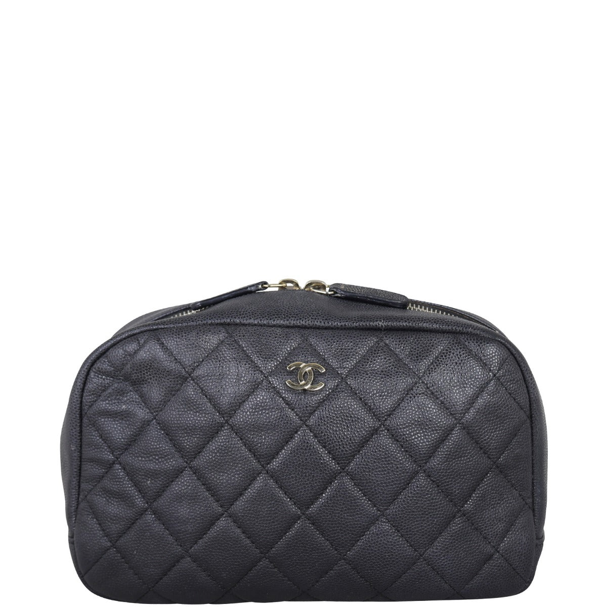 Chanel Quilted Cosmetic Case Medium Front