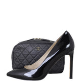 Chanel Quilted Cosmetic Case Medium Shoe