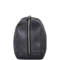 Chanel Quilted Cosmetic Case Medium Side