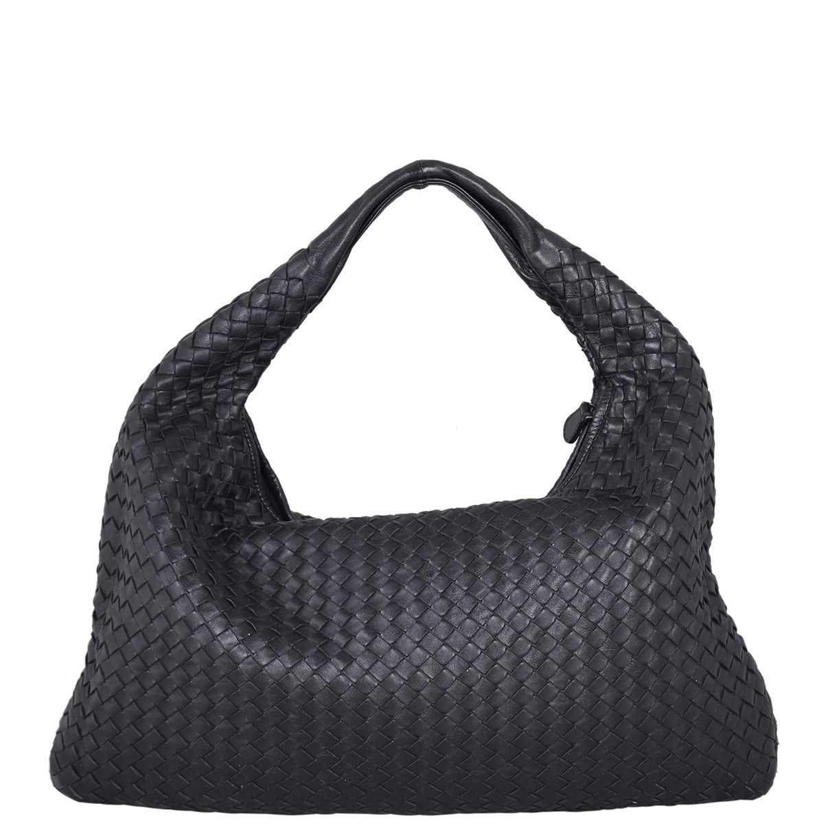 Bottega Veneta Intrecciato Hobo (Black) Back