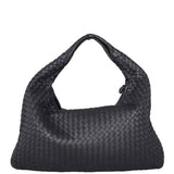 Bottega Veneta Intrecciato Hobo (Black) Back