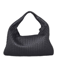 Bottega Veneta Intrecciato Hobo (Black) Back