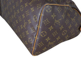 Louis Vuitton Speedy 35 Monogram Corner Close Up