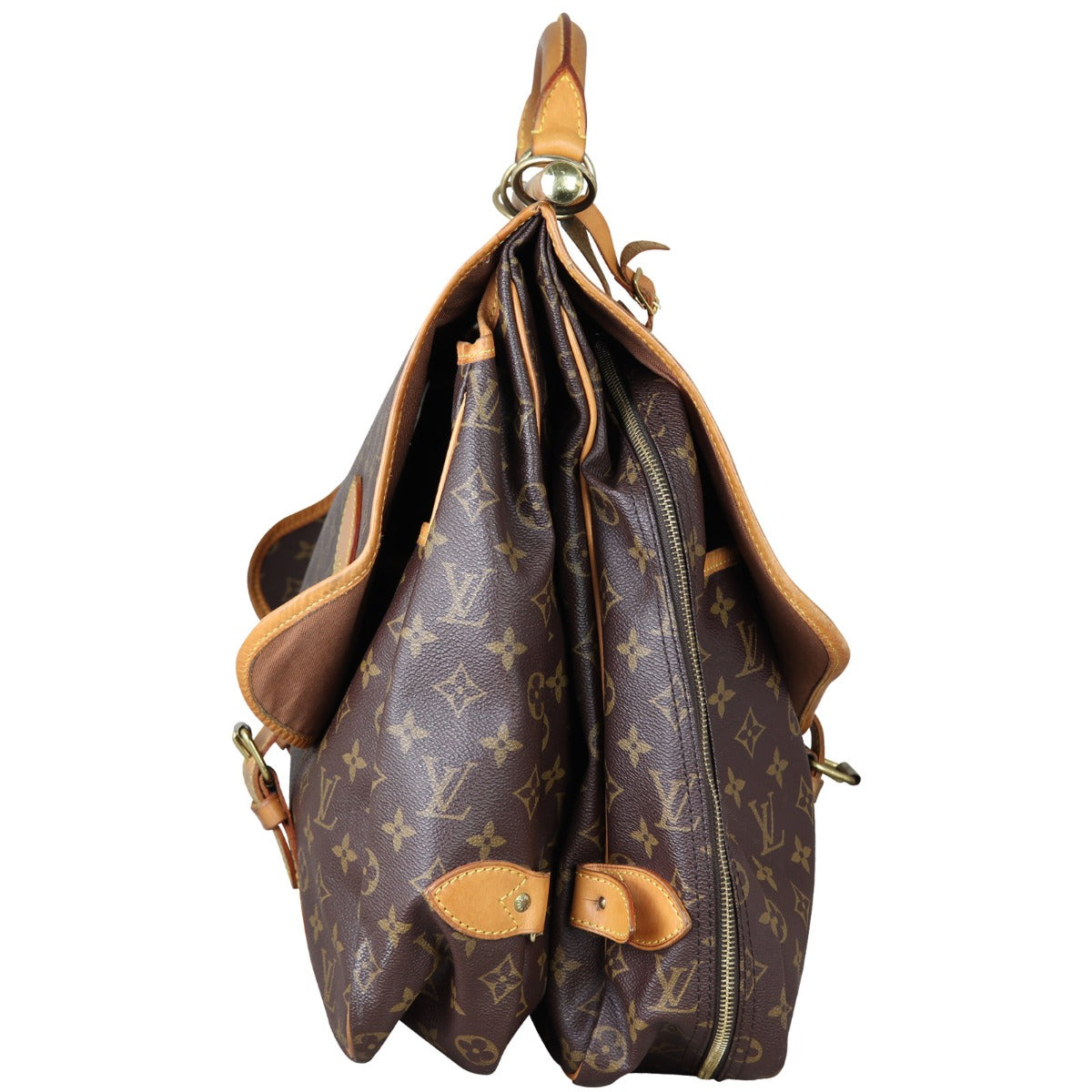Louis Vuitton Sac Chasse Travel Bag Monogram Side