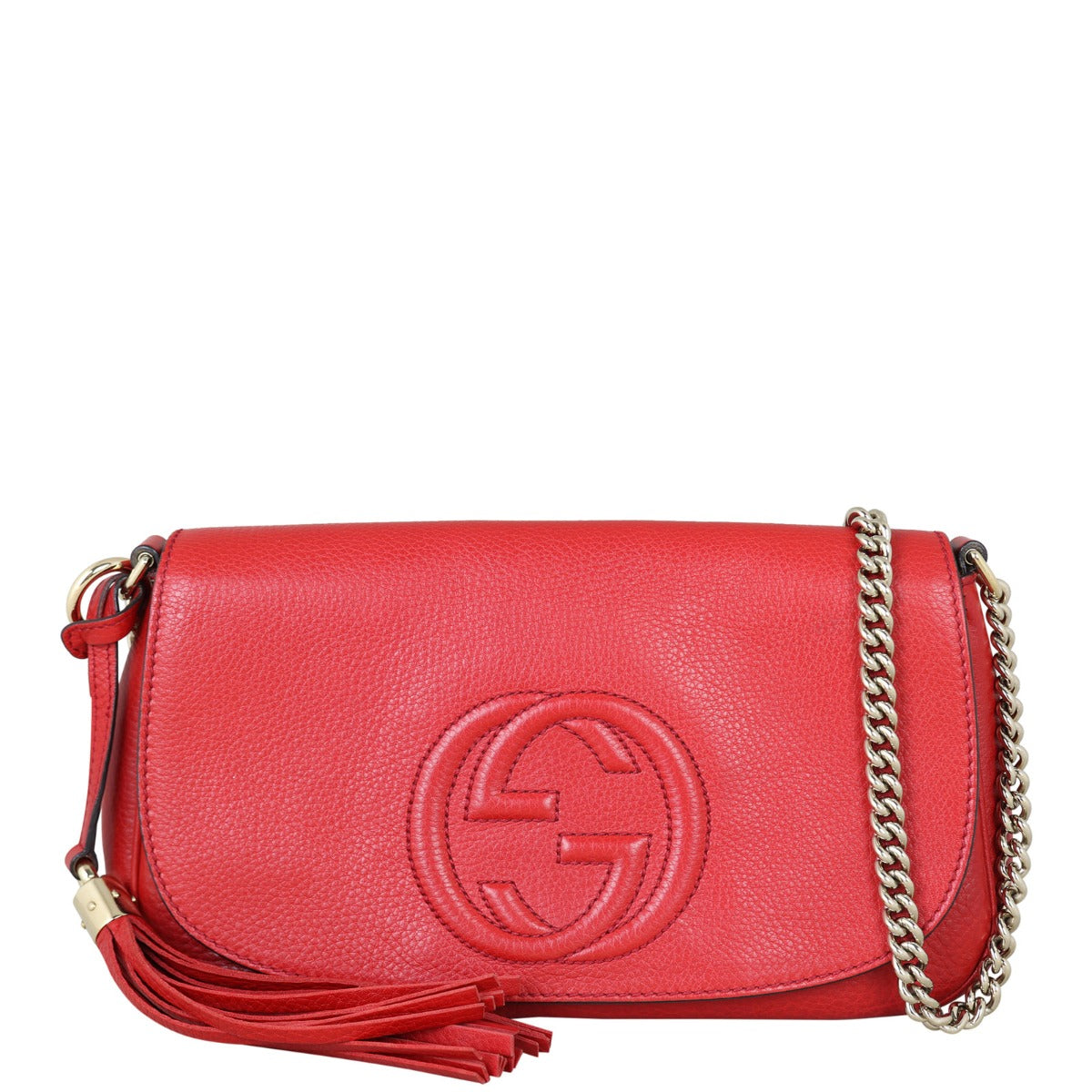 Gucci Soho Chain Crossbody Front With Chain