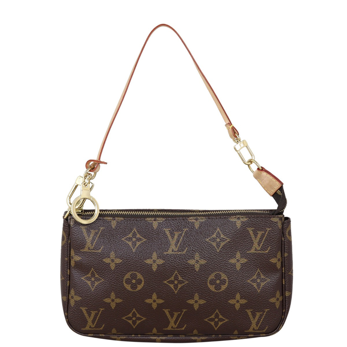 Louis Vuitton Pochette Accessoires Monogram Long Strap Front