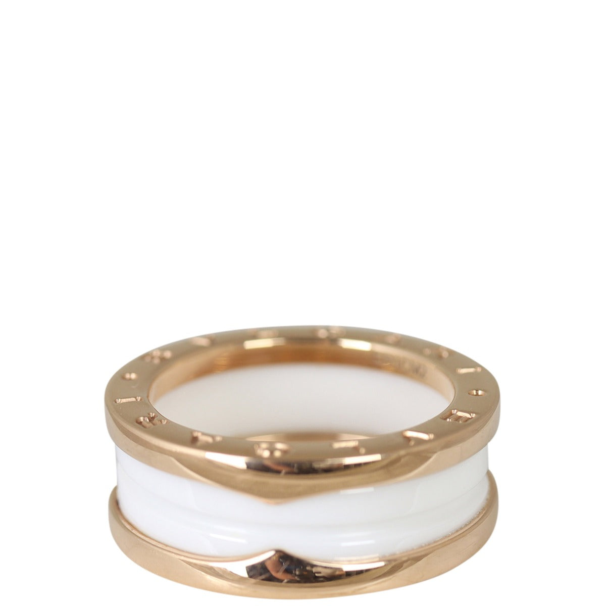 Bvlgari B.Zero1 18k Rose Gold Two Band Ring