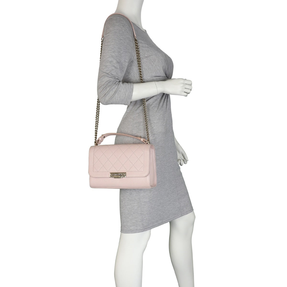 Chanel Label Click Flap Bag Mannequin
