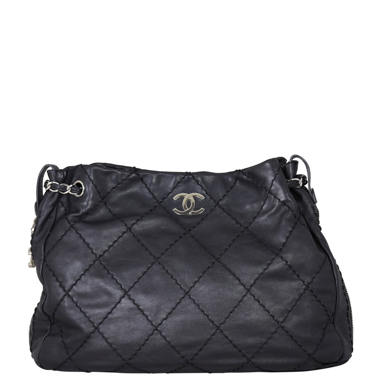 Chanel CC Expandable Zip Around Tote Front