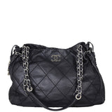 Chanel CC Expandable Zip Around Tote Front With Chain