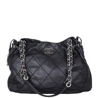 Chanel CC Expandable Zip Around Tote Front With Chain