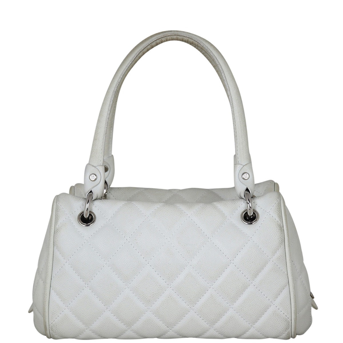 Chanel Quilted Bowling Bag Back