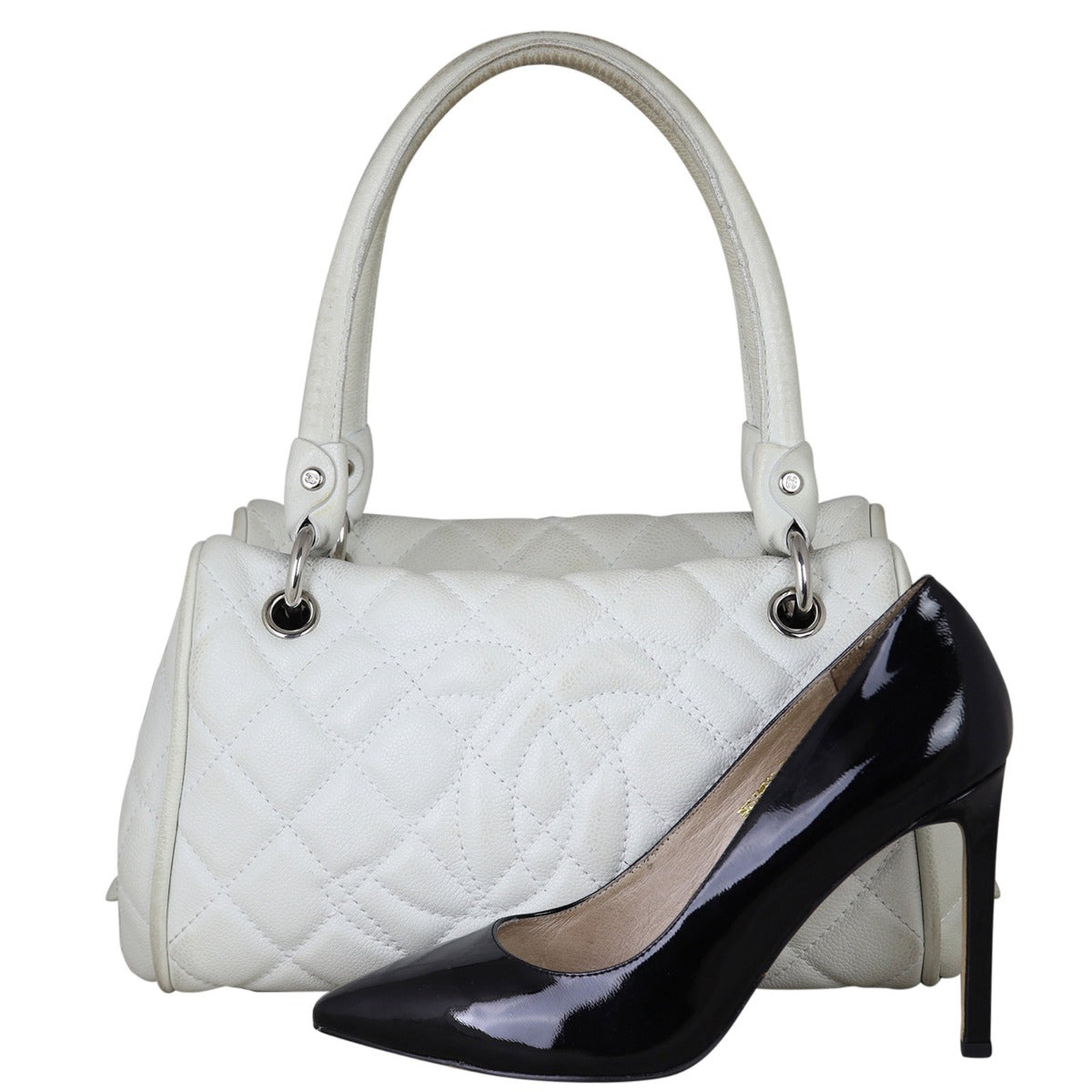 Chanel Quilted Bowling Bag Shoe