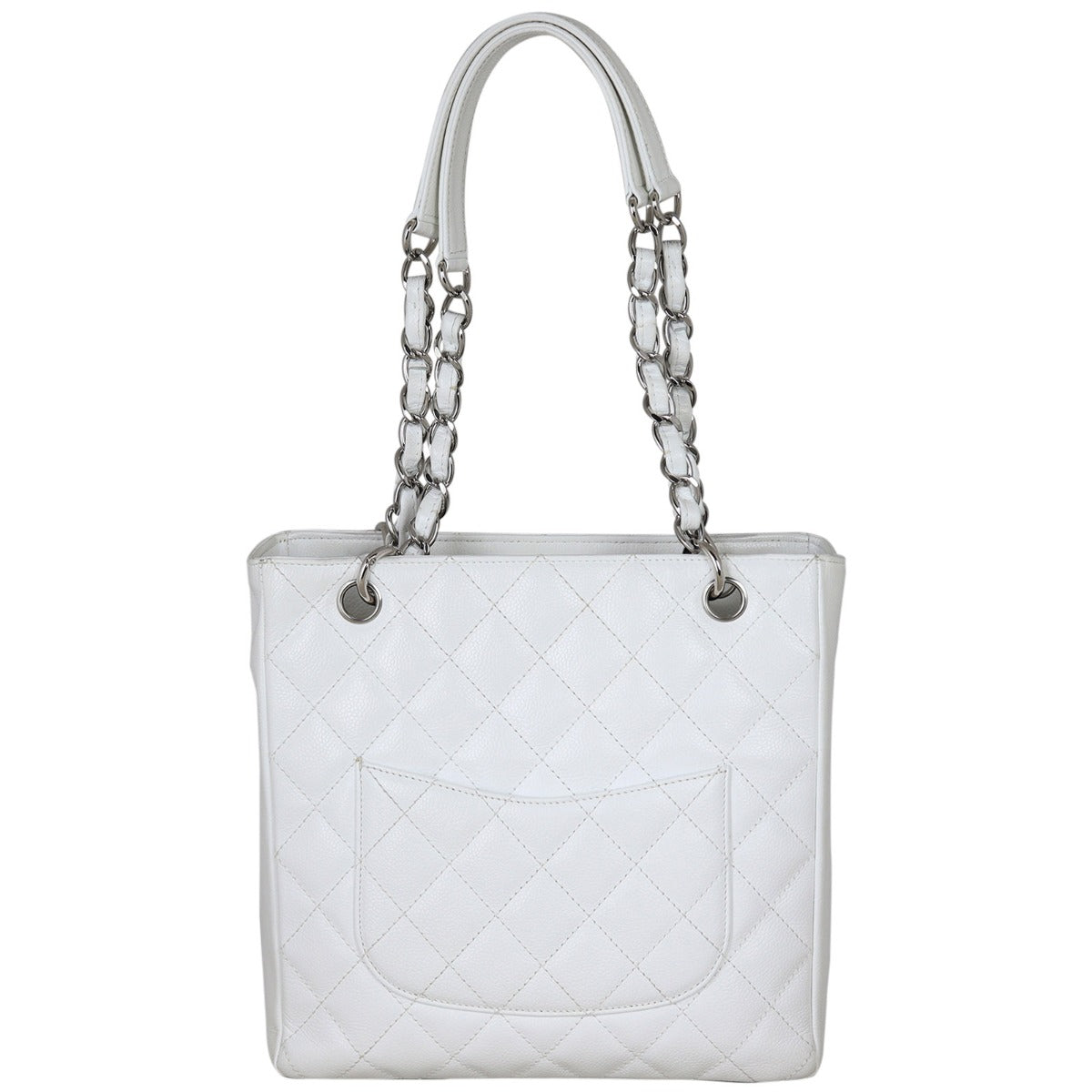 Chanel Petite Shopping Tote Back