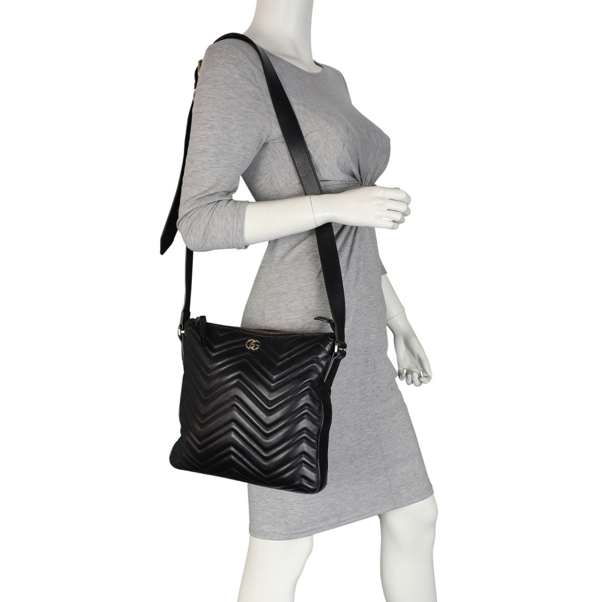 Gucci GG Marmont Matelasse Messenger Bag Mannequin