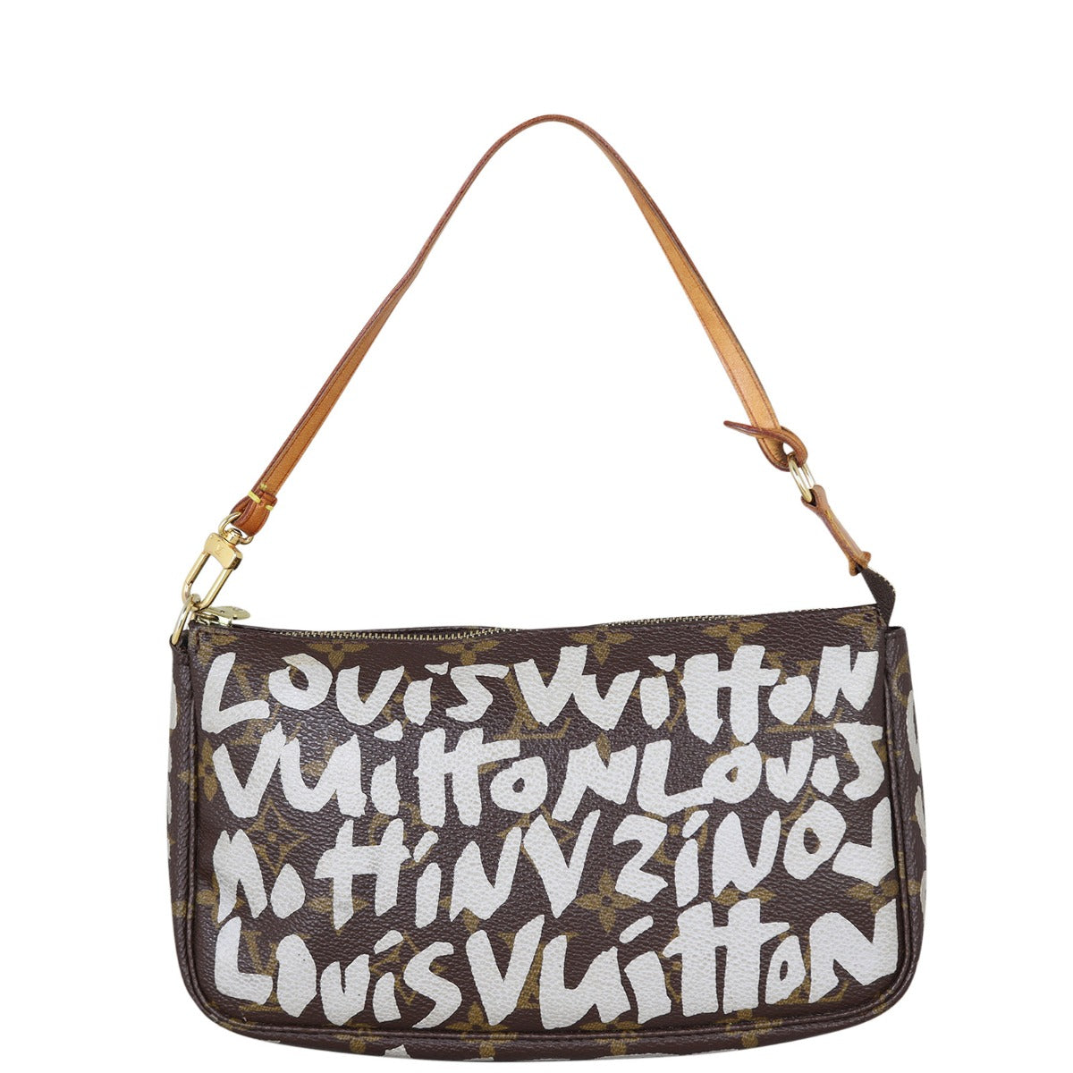 Louis Vuitton Pochette Accessories Monogram Stephen Sprouse Graffiti Front