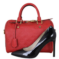 Louis Vuitton Speedy 25 Bandouliere Monogram Empreinte Shoe