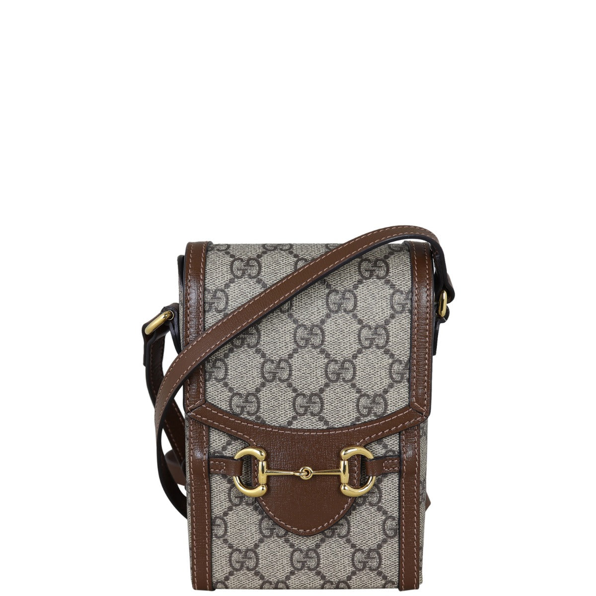 Gucci GG Horsebit 1955 Mini Bag Front With Strap