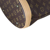 Louis Vuitton Petit Bucket Bag Monogram Corner Close Up