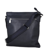 Louis Vuitton Taiga Sasha Messenger Bag (Black) Front With Strap