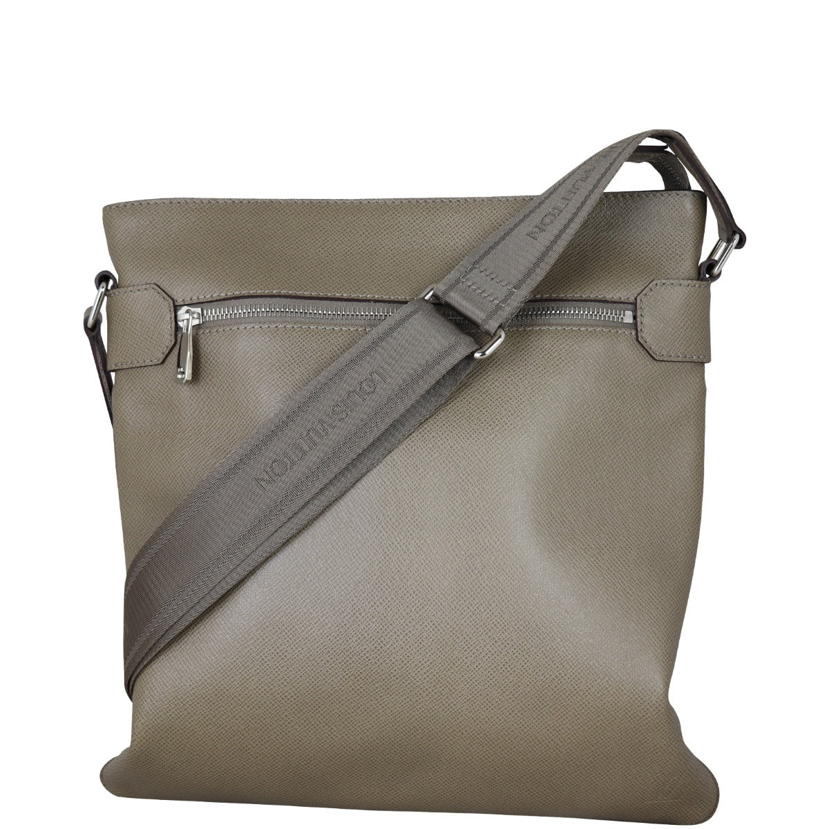 Louis Vuitton Taiga Sasha Messenger Bag (Khaki) Front With Strap