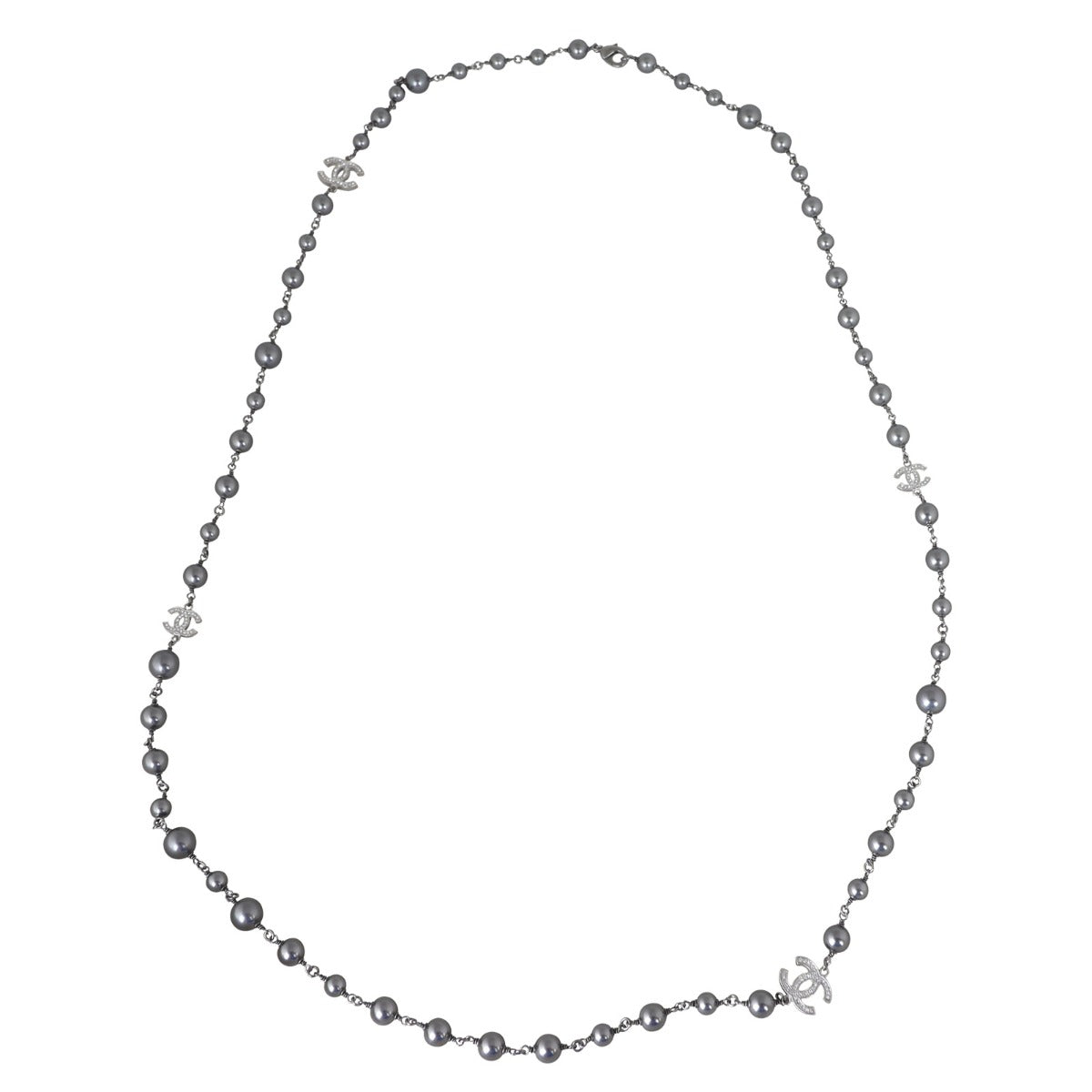 Chanel CC Beaded Long Necklace