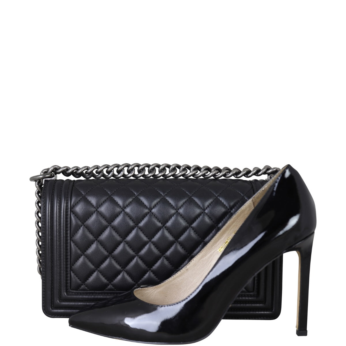 Chanel Boy Old Medium Front with Shoe