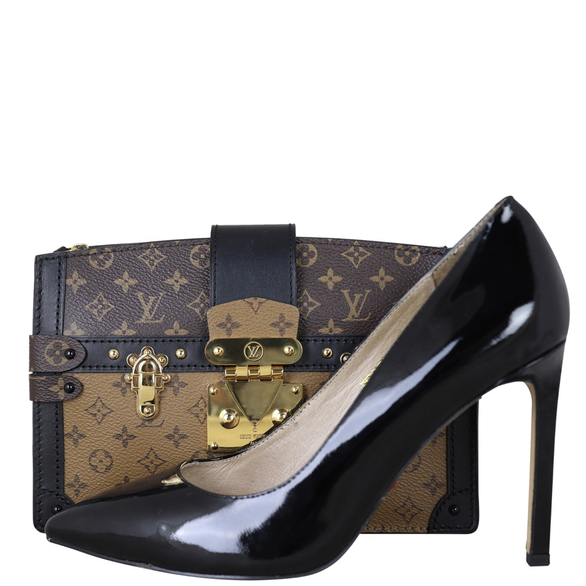 Louis Vuitton Trunk Clutch Monogram Reverse Front with Shoe