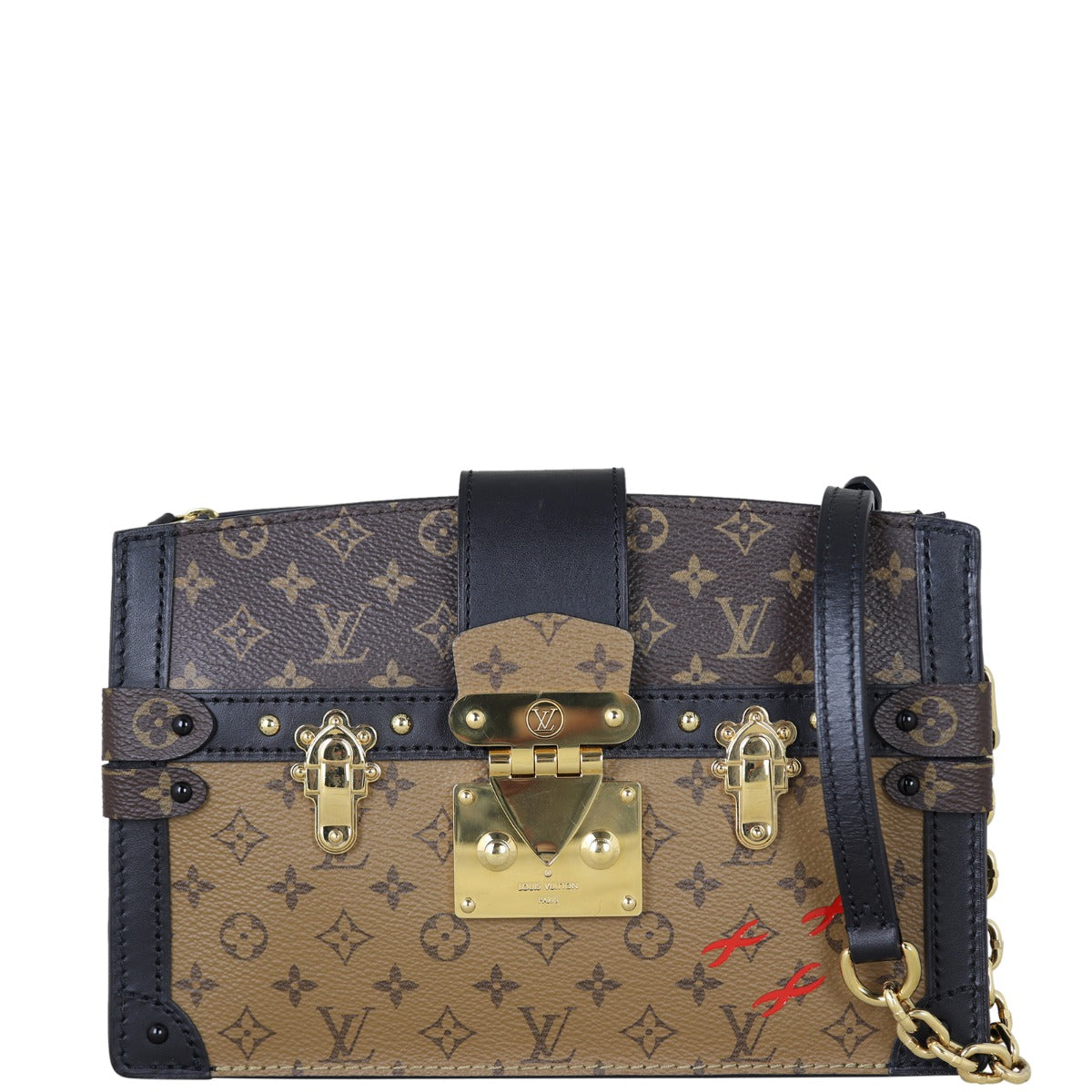 Louis Vuitton Trunk Clutch Monogram Reverse Front with Strap