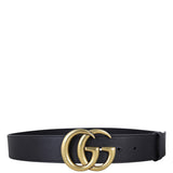 Gucci Marmont Double G Wide Belt Front