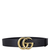 Gucci Marmont Double G Wide Belt Front