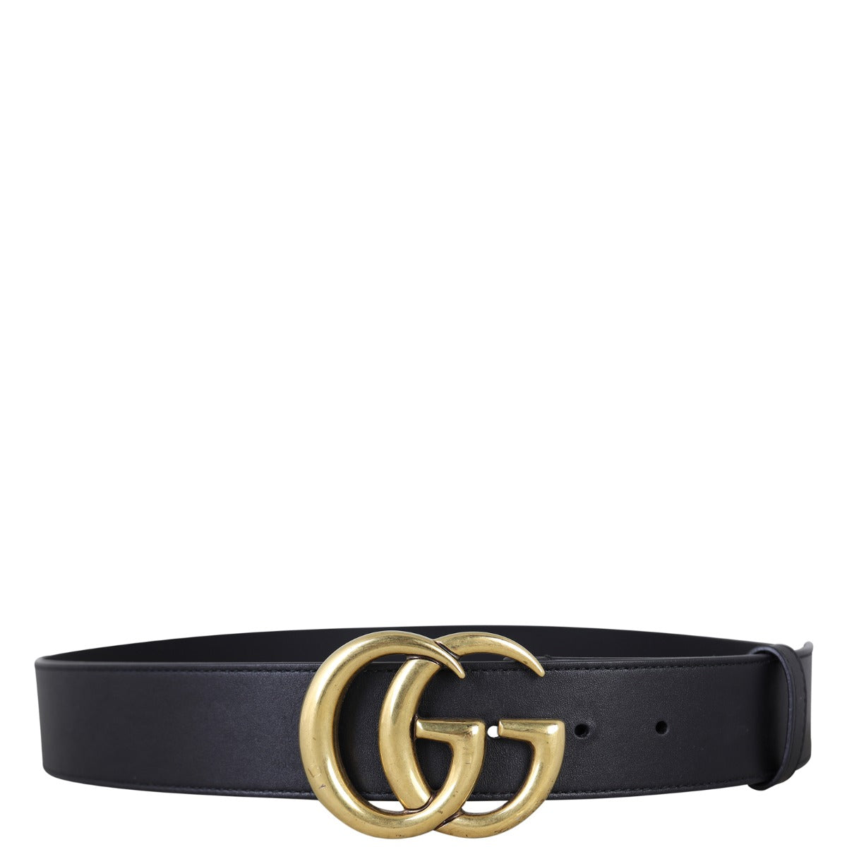 Gucci Marmont Double G Wide Belt Front