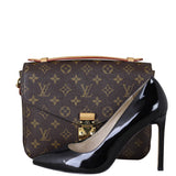 Louis Vuitton Pochette Metis Monogram Front with Shoe